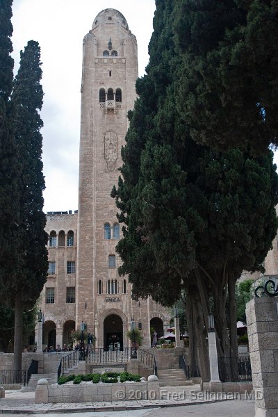 20100408_132733 D300.jpg - YMCA building is located across the street from King David Hotel.  Built by the same architect that designed the Empire State Buiding